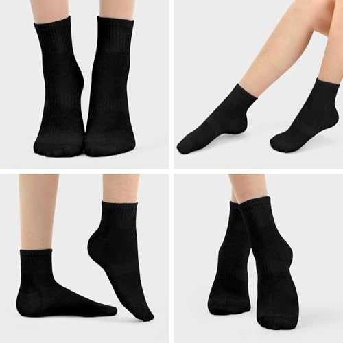 Ipletix 6 Pairs Ankle Socks for Women, Athletic Cotton