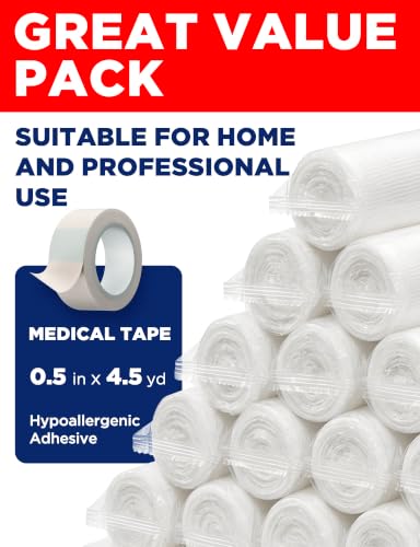 Medical Gauze Rolls - 20 Pack, 4" x 4.1 Yards - Soft & Breathable