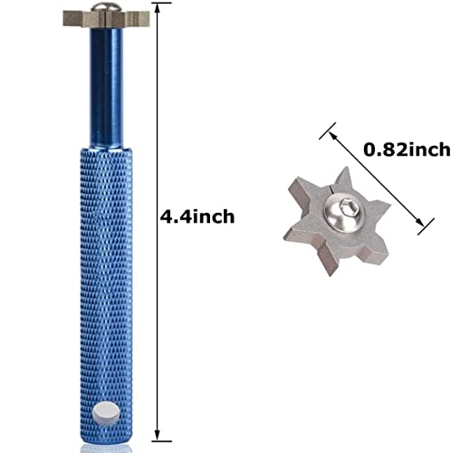 Golf Groove Sharpener Tool for U & V-Grooves - Blue
