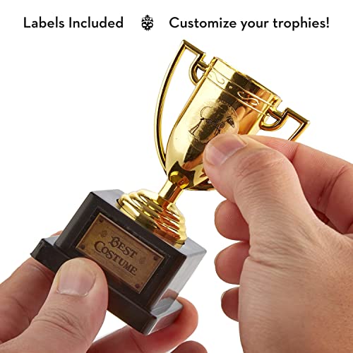 Customizable Halloween Costume Contest Trophies - 5-Pack with Stickers