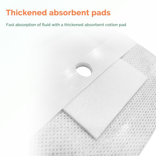 Split Drain Adhesive Bandages - 4" x 4" | 15 Pcs Catheter Pads