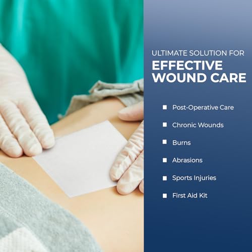 Sterile Non-Stick Wound Care Pads, Highly Absorbent, 3x4 Inch, Pack of 100