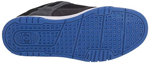 DC mens Stag Low Top Skate Shoe, Black/Blue, 11 US