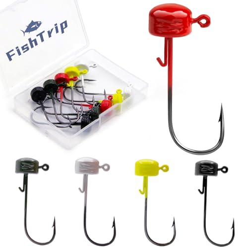 Ned Rig Jig Heads - 10pcs Mushroom Heads 1/16oz for Bass Fishing