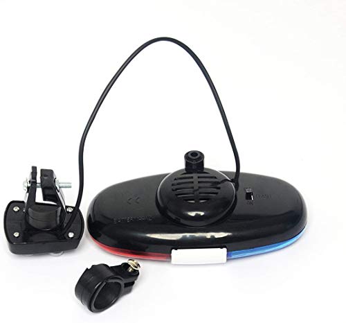 Bike Police LED Horn Light with 4 Siren Sounds & Flashing LEDs for Cycling Safety