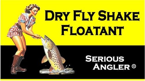 Dry Fly Shake Floatant - Hydrophobic Powder Coating for Dry Flies | Restores Soggy Flies to High Floating Condition