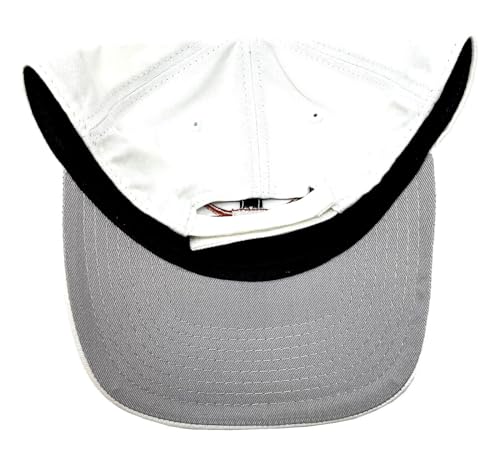 Texas Longhorns Mascot Logo White Curved Bill Adjustable Hat - Sports Fan Cap