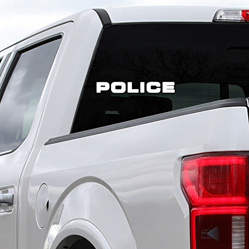 Police Decal Sticker - 8" Vinyl for Car, Laptop, Notebook