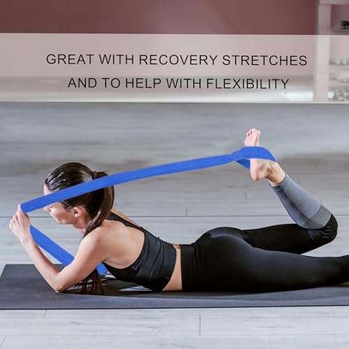 Yoga Mat Sling Strap - Easy-Cinch Carrying Holder for Yoga Mats - Blue
