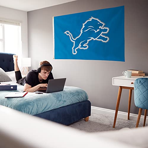 Detroit Lions 3x5 NFL Banner Flag - Officially Licensed Indoor Outdoor Decor