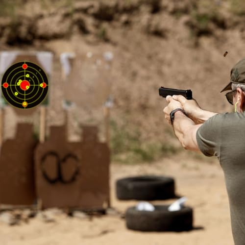 12x12 Inch Splatter Adhesive Targets, Reactive Shooting Stickers