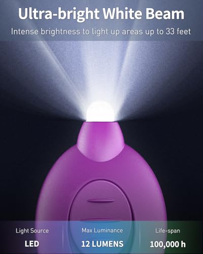 LED Keychain Flashlight - Ultra-Bright 5 Pack Multicolor