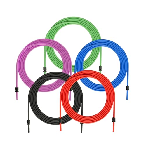 Adjustable Jump Rope - 5mm PVC Cord with Alloy Handles, Blue