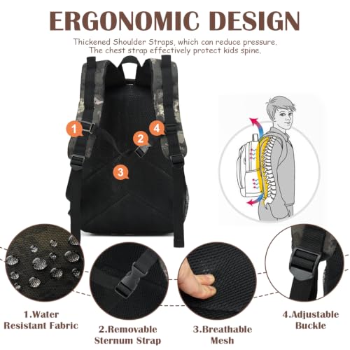Kids Tactical Molle Backpack for School & Outdoor Activities