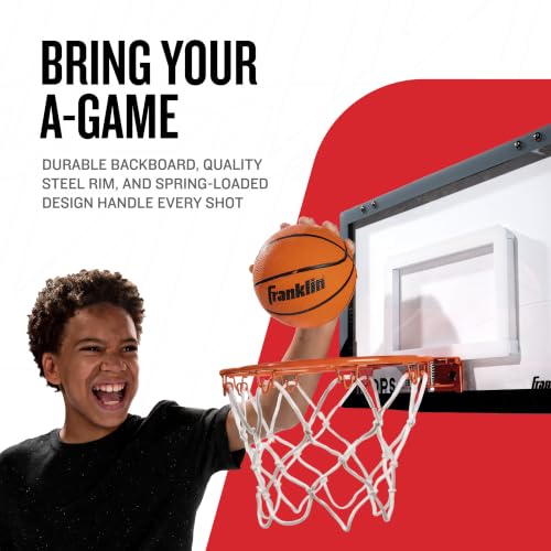 Over The Door Mini Basketball Hoop - 17.75" x 12" - Black/Gray
