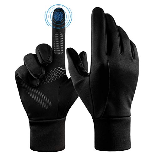 FanVince Waterproof Touch Screen Winter Gloves for Men Women XS-Small Black