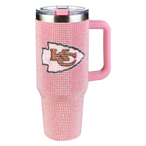 40oz Pink Bling Game Day Tumbler - Kansas City Chiefs