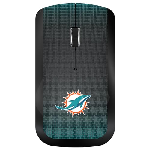 Miami Dolphins Wireless USB Computer Mouse - Black