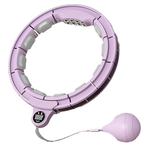 Weighted Hula Hoop with Smart Counter - Blossom Purple