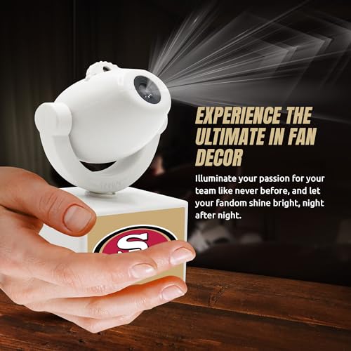 San Francisco 49ers LED Mini Spotlight Projector - Adjustable & Portable