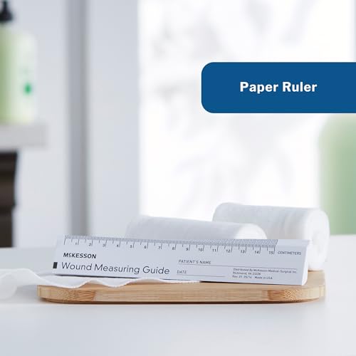 Wound Measuring Guide Ruler - Disposable Paper, 6-inch, 50 Count