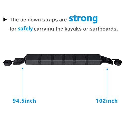 Universal Soft Roof Rack Pads for Kayak & Surfboard - RR001