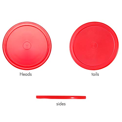 Replacement Air Hockey Pucks - 8 Pack, 2.5 Inch, Multicolor