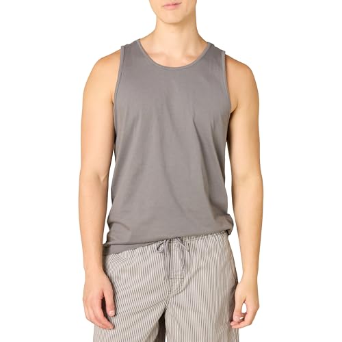 Men's Regular-Fit Sleeveless Cotton Tank Top - XX-Large Grey