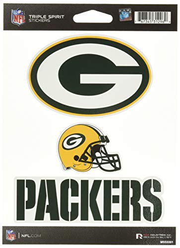 Triple Spirit Sticker Sheet - Premium NFL Football Decals