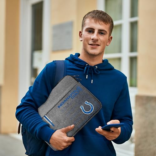 13-Inch NFL Laptop Sleeve - Indianapolis Colts Charcoal Grey