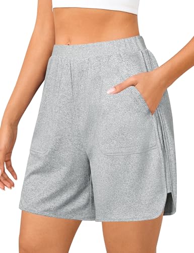 Quenteen Womens Sweat Shorts Casual Summer Loose Athletic Short