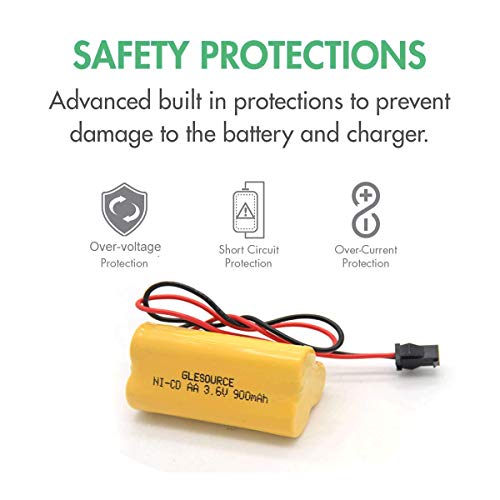 3.6V 900mAh Emergency/Exit Light Battery Compatible for Lithonia ELB B001 ELBB001 ELB-B001 Lithonia EU2C M6 LED Emergency Light Interstate ANIC1566 Unitech 0253799(4 Pack)