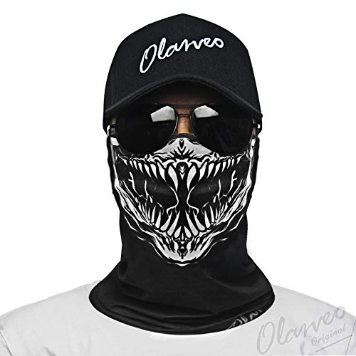 Breathable Seamless Skull Face Mask - Windproof for Biking