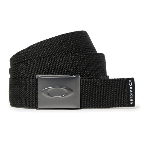 Oakley Men's Ellipse Web Belt Blackout - One Size Signature Accessory