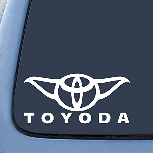 Toyoda Yoda Decal Sticker for Notebooks, Cars & Laptops - 7"