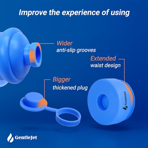 Reusable Silicone Water Jug Caps for 55mm Bottles - Leak-Proof - Pack of 3