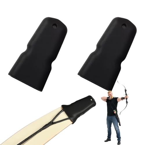 Recurve Bow Tip Protector - 2 Pcs Durable Silicone Guards