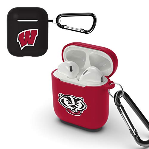 Protective Case for Apple AirPods - Wisconsin Badgers - 2 Pack