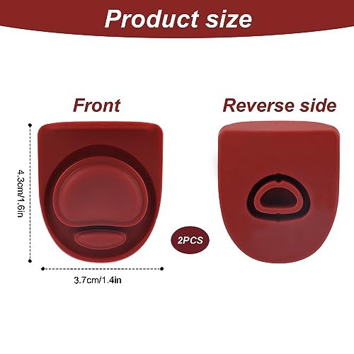 Replacement Stoppers for Owala FreeSip Water Bottles - Dark Red, 2 Pack
