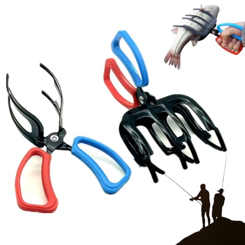 Pomeyard 3+2 Claw Fish Gripper and Pliers Set - Fish Lip Clamp & Hook Remover for Freshwater & Saltwater Fishing