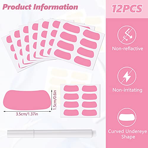Breathable Eye Strips for Sports - Pink - 48 Pairs with Pencil
