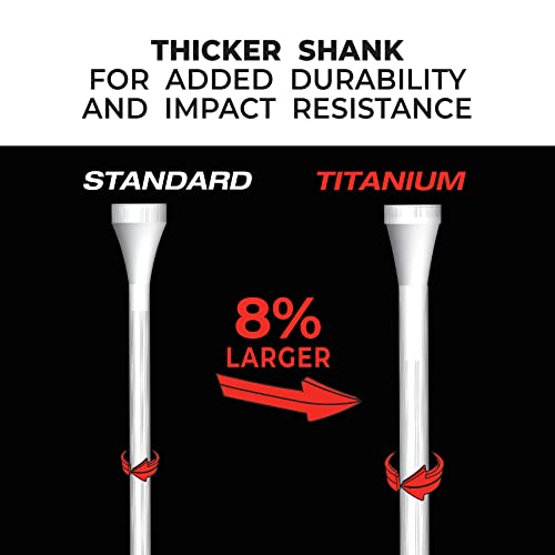 Wooden Golf Tees - 2-3/4 Inch, 75 Count, Titanium Strength