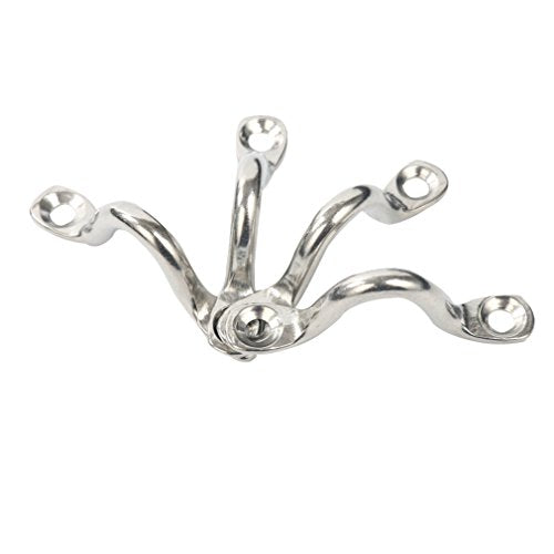Stainless Steel Bimini Boat Top Pad Eye - Pack of 8 for Kayaks & Canoes