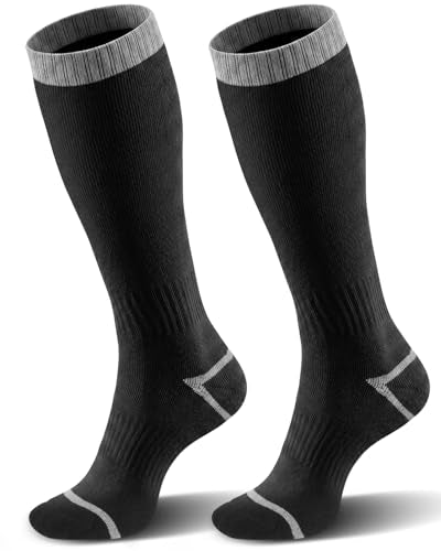Thermal Knee High Ski Socks - Warm Winter Socks for Hiking and Snowboarding