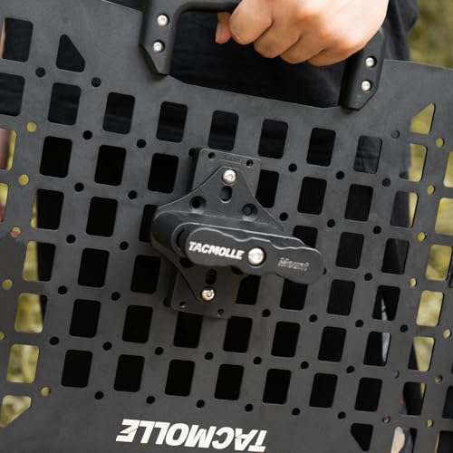 Mounting Bracket Base for MOLLE Panel, MOLLE Adapter Accessories Mount for Fire Extinguisher Mount Gun Rack Gas Can Holder, 2-Pack