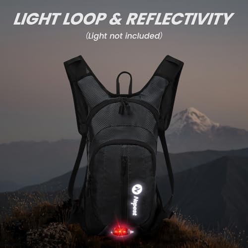 Hydration Pack Backpack with 2L Water Bladder - Black