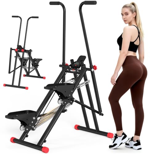 Stair Stepper Machine for Home Exercise - Adjustable Resistance, Black