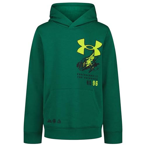 Under Armour Boys' Fleece Pullover Hoodie Sweatshirt - Outdoor Campus Ivy Ua, Large