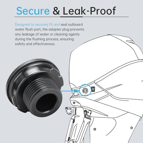 Mercury Outboard Flush Plug Replacement for Verado Pro XS 75-500HP & SeaPro