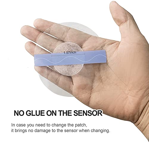 40 Pack Waterproof Clear CGM Sensor Covers - 14 Day Use